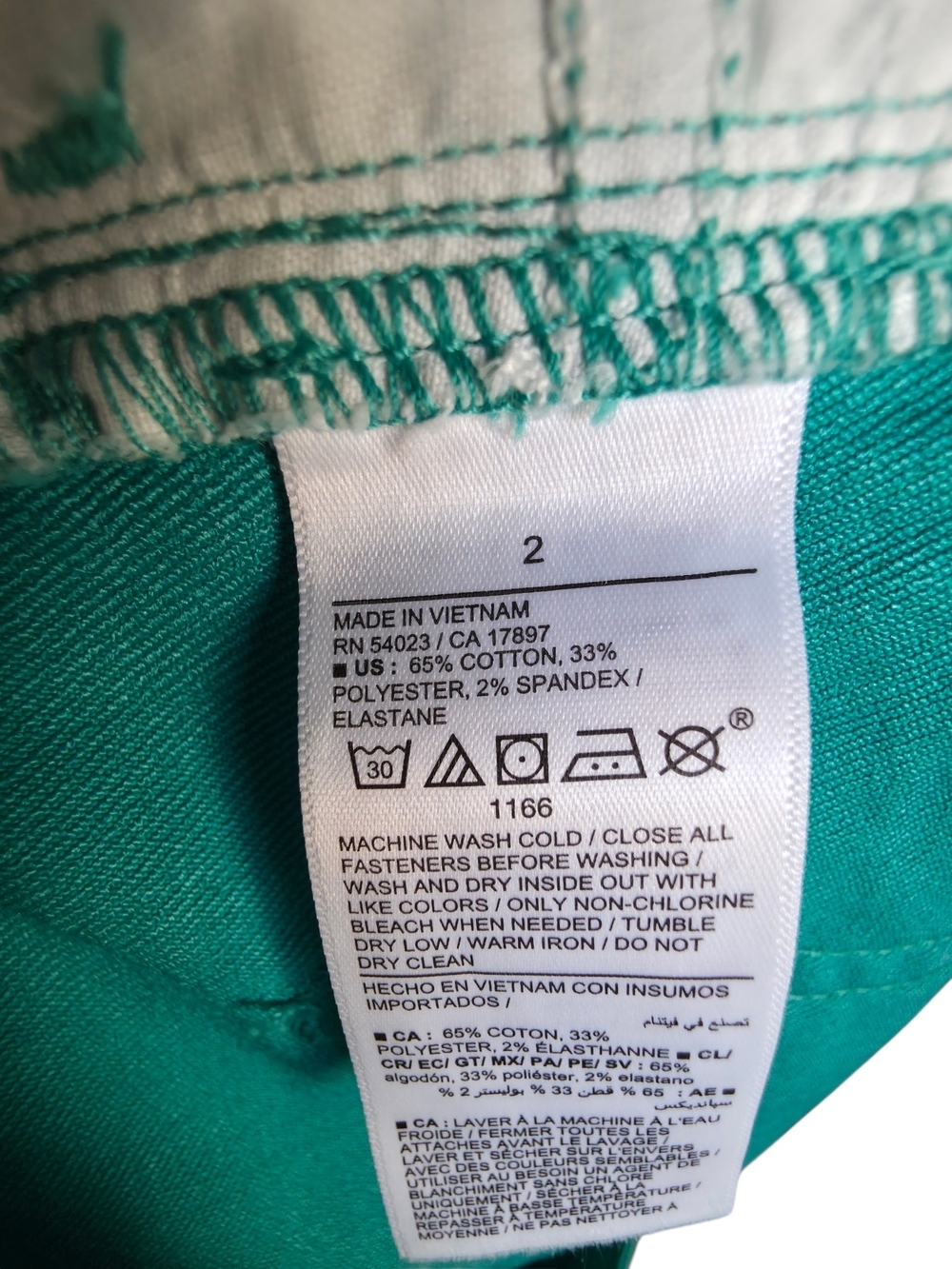 Old Navy Teal High Rise WOW Shorts NWT Size 2 - Picture 7 of 7